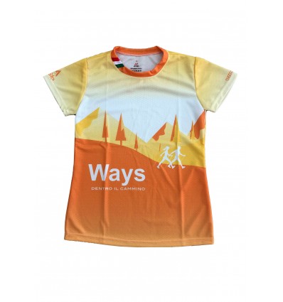 T-SHIRT WAYS FULL PRINT 2023-ARANCIONE