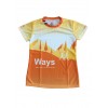 T-SHIRT WAYS FULL PRINT 2023-ARANCIONE